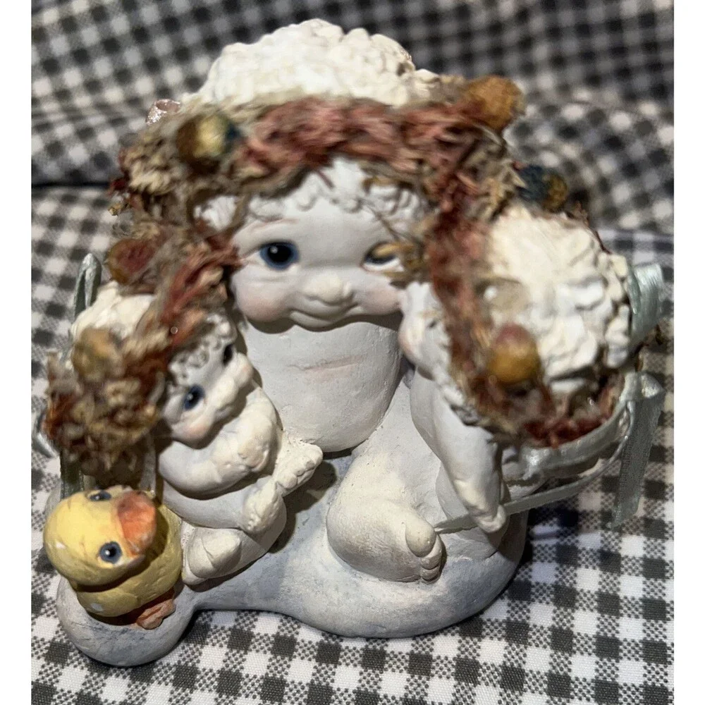 DREAMSICLES A Kiss For Momma Cherub Angel 2 Babies & Duckling Figure 1991